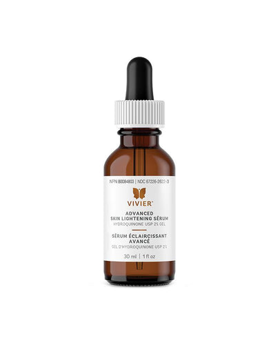 Bottle of Vivier advanced skin lightening serum
