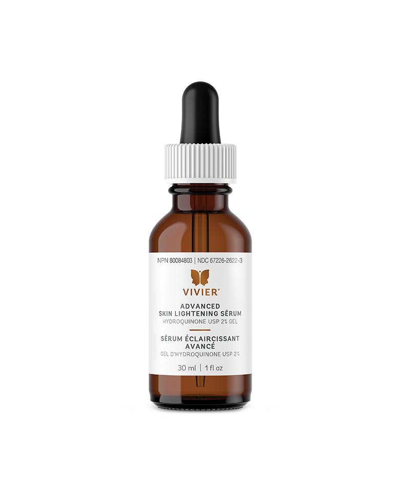 Bottle of Vivier advanced skin lightening serum